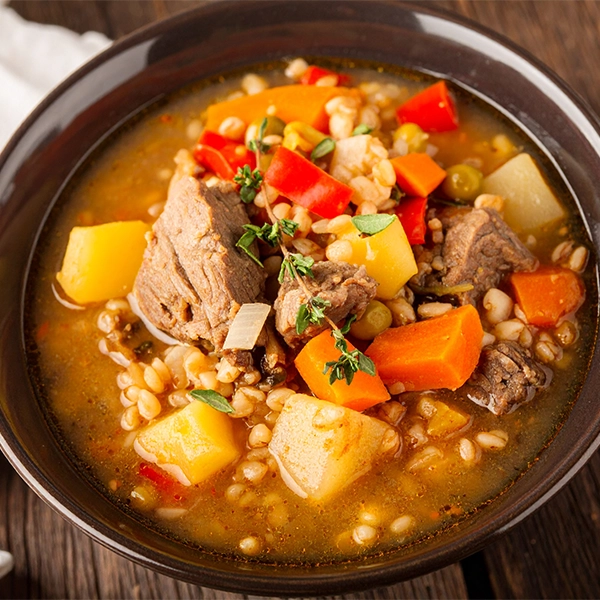 Irish Beef, Barley and Vegetable Soup